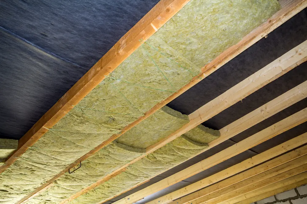 thermal-insulation-mineral-rock-wool-installation-new-building-attic-ceiling